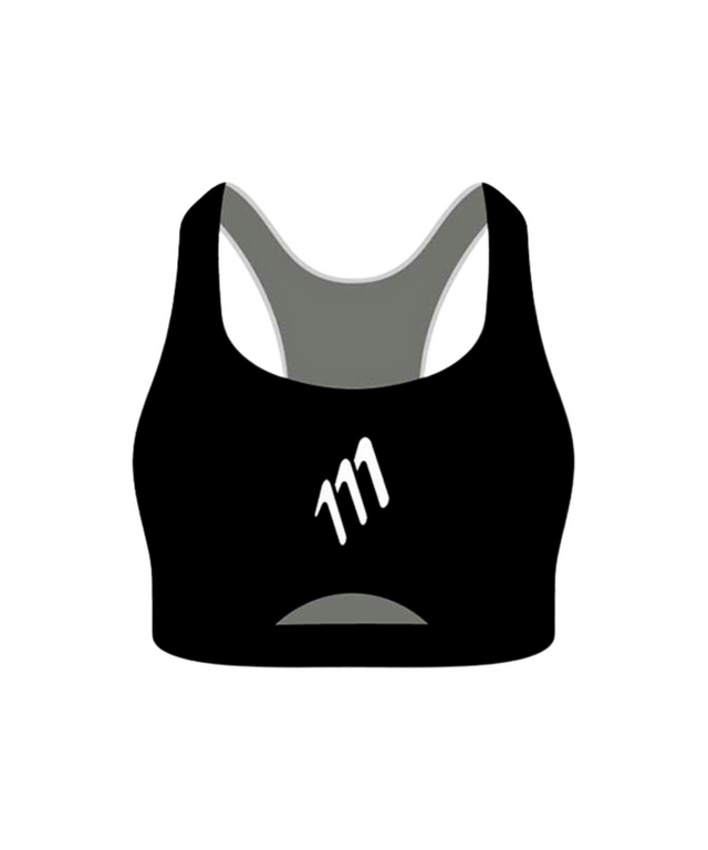 Top deportivo 111 negro abierto
