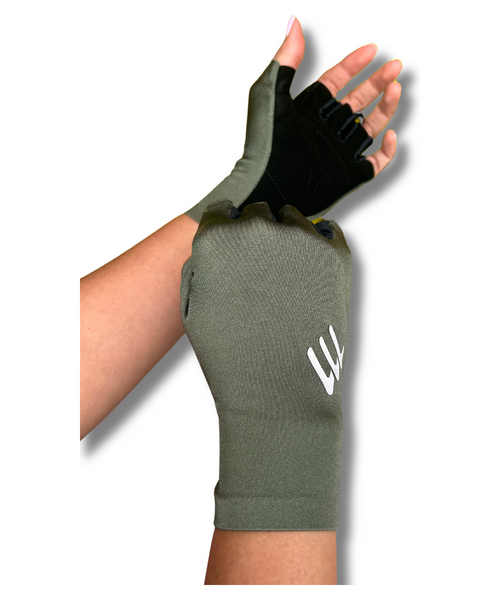 Guantes cortos olive