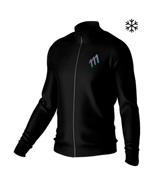 Chaqueta térmica de ciclismo hombre negra
