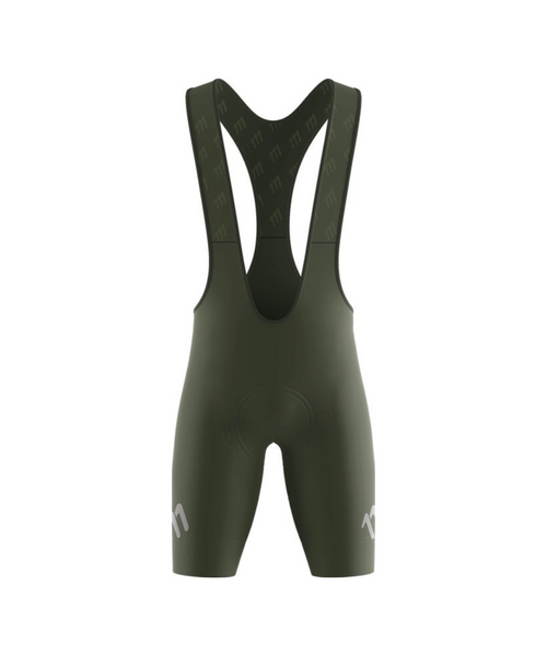 Bib short racer verde oliva hombre