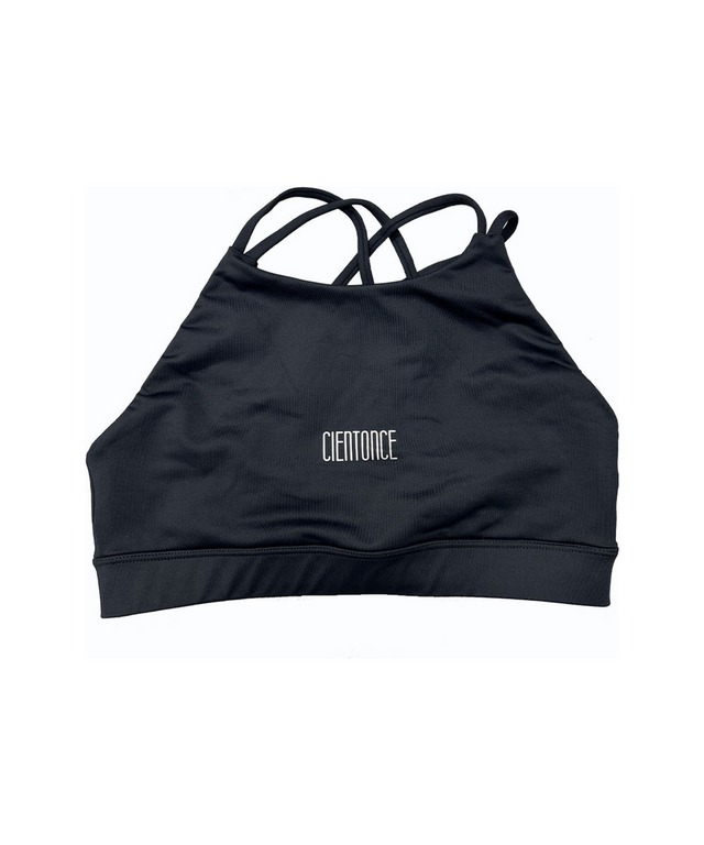 Top deportivo 111 negro tirantas