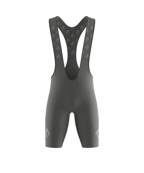 Bib short racer gris oscuro hombre