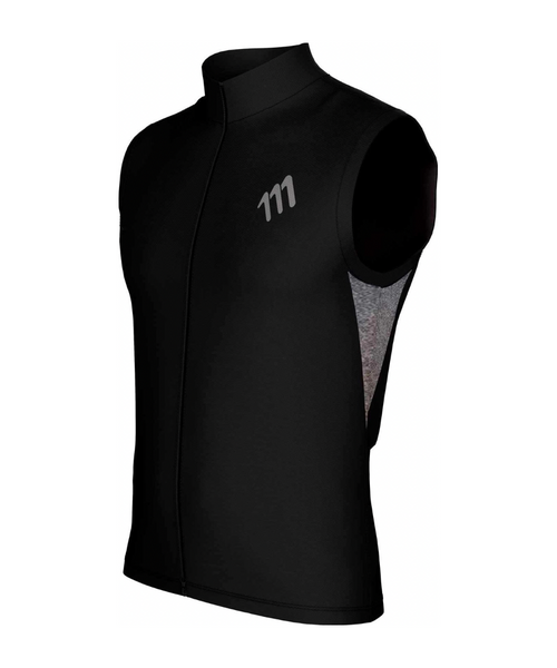 Chaleco rompevientos de ciclismo negro hombre 2.0