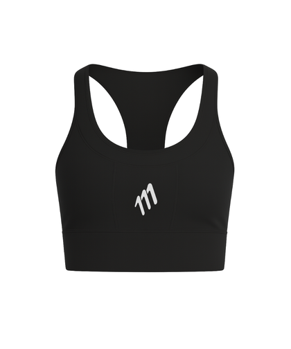 Top deportivo sin costuras elite cargo negro