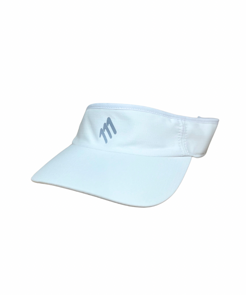 Adjustable white running visor