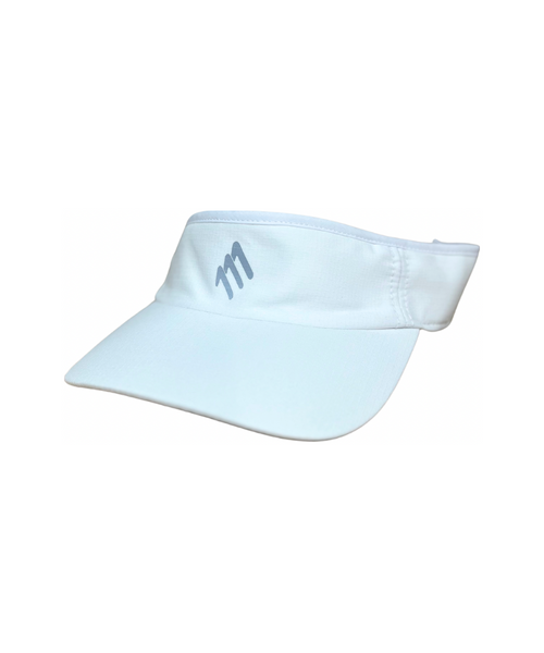 Visera de running blanca ajustable