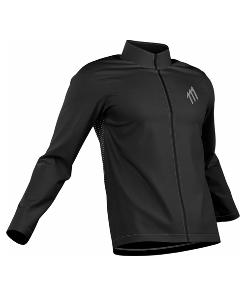 Chaqueta rompevientos de ciclismo negra hombre 2.0