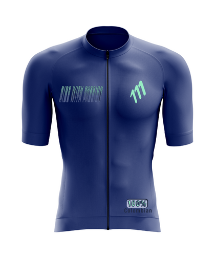 Jersey de ciclismo marino mujer