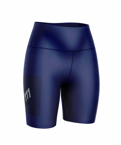 Women's racer navy running leggings