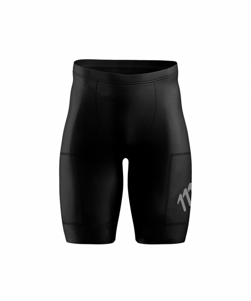 Men's black racer running tights