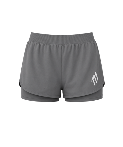 Pantaloneta de running elite gris hombre