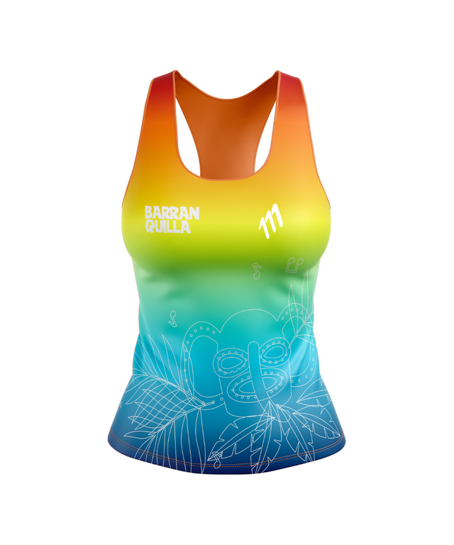 Running Tank racer arenosa mujer
