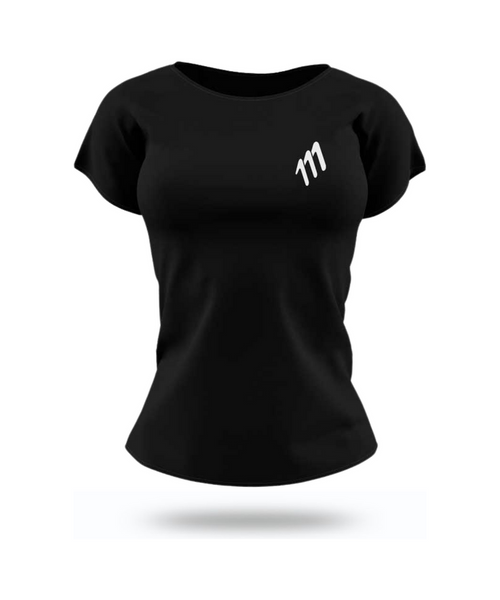 Running tee racer negro mujer