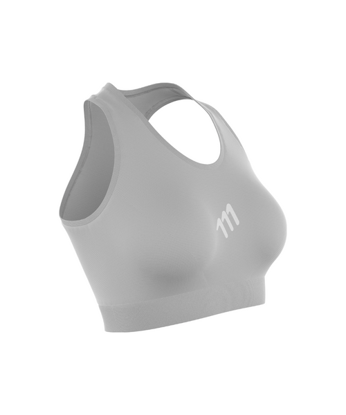 Top deportivo sin costuras cargo silver