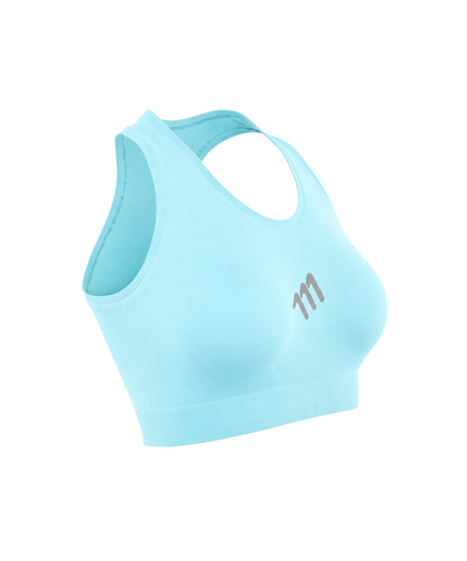 Top deportivo sin costuras sky blue