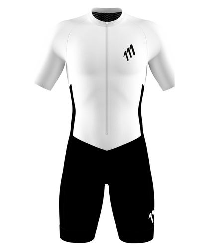 Traje triatlón racer essentials black and white mujer