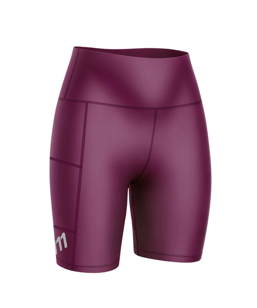 Women's burgundy running trainer leggings