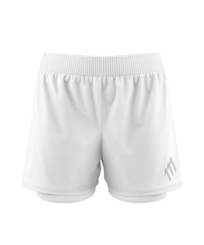 Pantaloneta de running elite blanca hombre