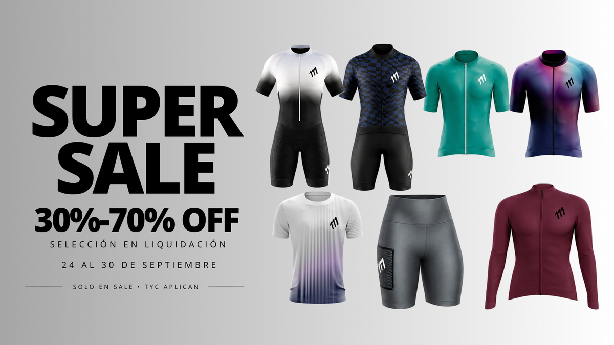 Super Sale 111: 30% a 70% de descuento en una selección en liquidación, del 24 al 30 de septiembre