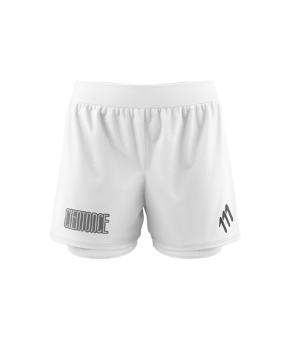 Pantaloneta de running elite blanca CIENTONCE hombre