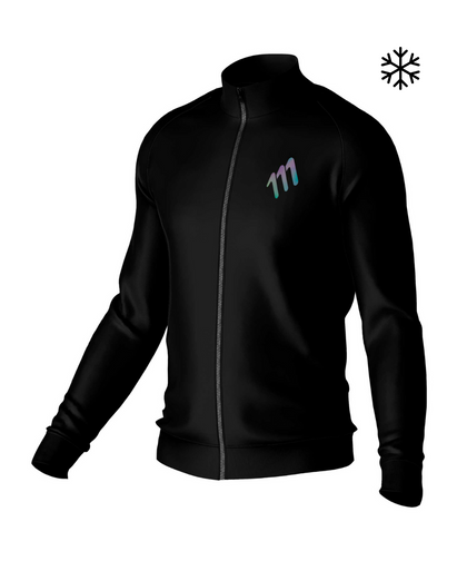 Chaqueta térmica de ciclismo hombre negra