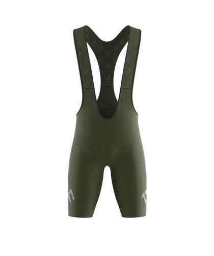 Bib short racer verde oliva hombre