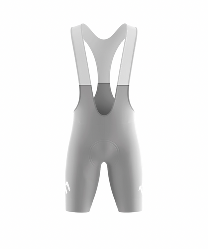 Bib short racer silver mujer