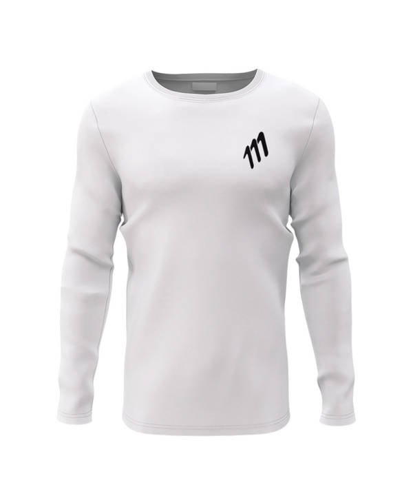 Camiseta manga larga blanca de running hombre