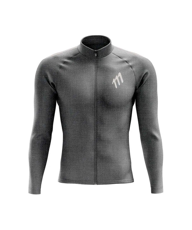 Chaqueta rompevientos de ciclismo gris jaspe mujer