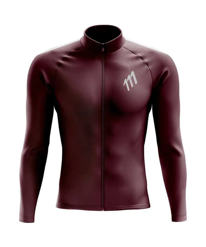 Chaqueta rompevientos de ciclismo vinotinto mujer