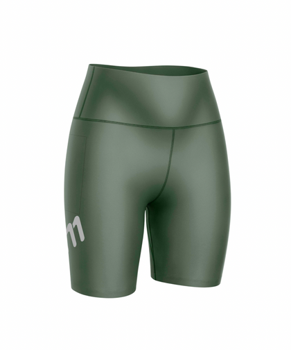 Licra de running racer pistacho de mujer