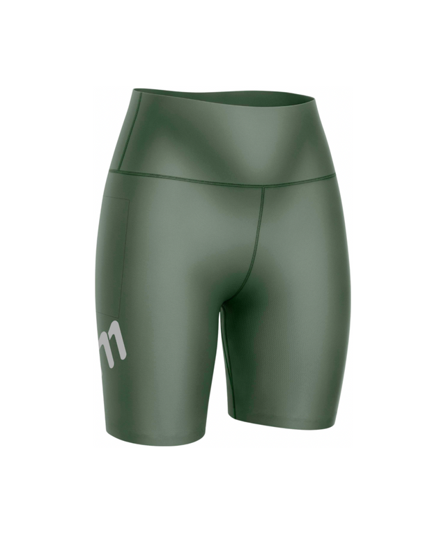 Licra de running racer pistacho de mujer