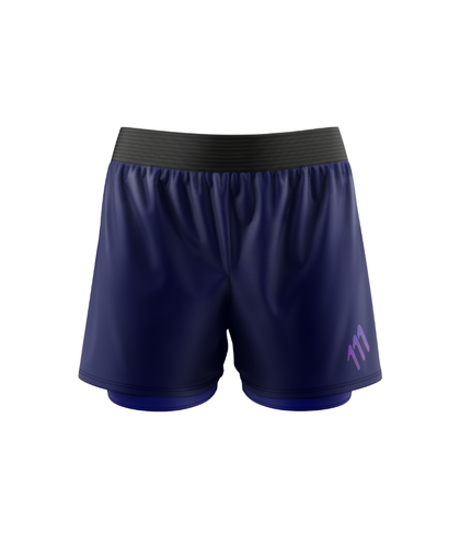 Pantaloneta de running elite navy hombre