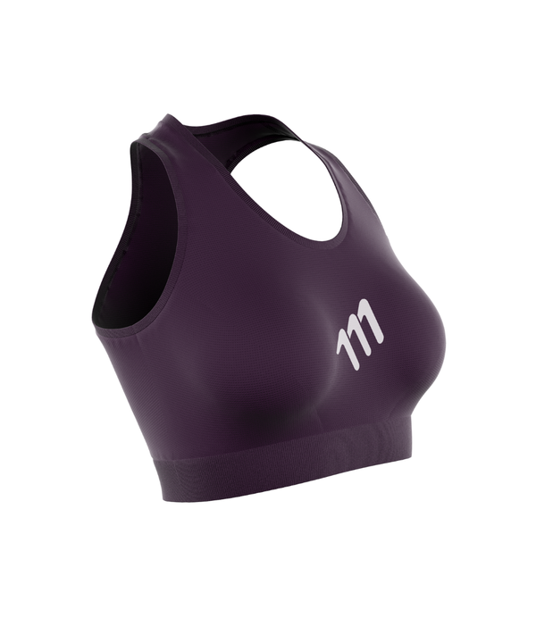 Top deportivo sin costuras uva