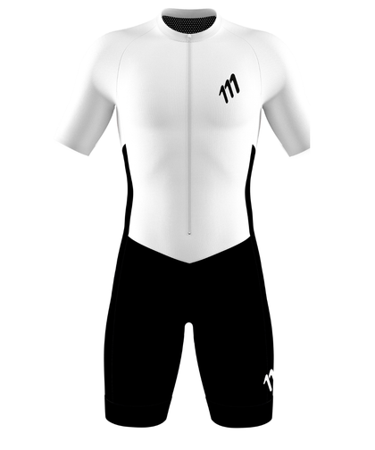 Traje triatlón racer essentials black and white mujer