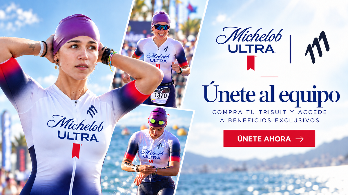 Michelob Ultra x 111: Únete al equipo. Compra tu trisuit y accede a beneficios exclusivos